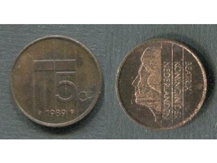 NIZOZEMÍ. 5 cents 1989. KM-202