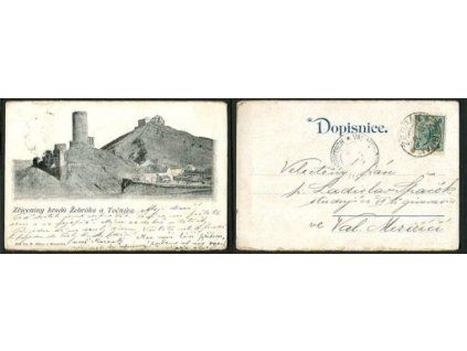 Žebrák a Točník. Zříceniny hradů. 1902.