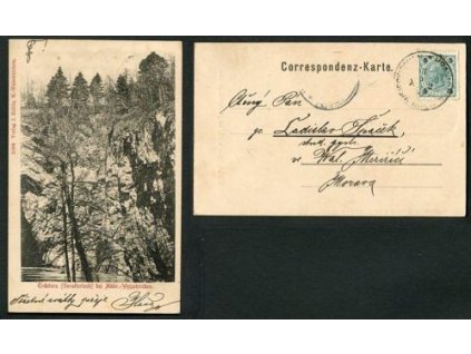 HRANICE / Mähr. Weisskirchen. Erdsturz (Gevaterloch). 1905.