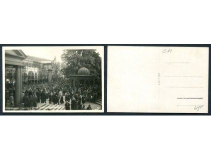 MARIÁNSKÉ LÁZNĚ / Marienbad. Konzert beim Kreuzbrunnen. 1929