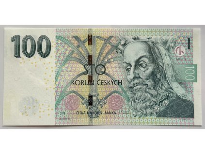 ČESKO. 100 korun 2018. Série Y 28. Hej. CZ 31.