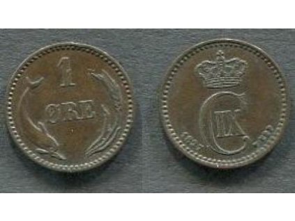 DÁNSKO. 1 öre 1897.
