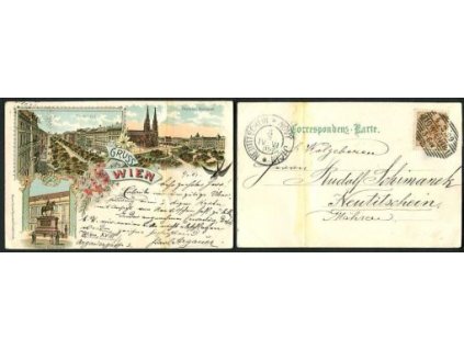 WIEN. 1899. Litografie.