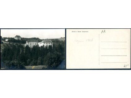 ZBRAŠOV U HRANIC. Sanatorium. 1926.
