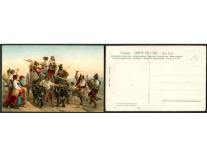 Robert: Larrivée des moissonneurs dans les marais Pontins. Stengel Nr.29906