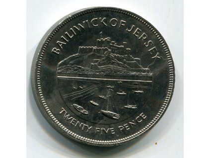 JERSEY. 25 pence 1977.