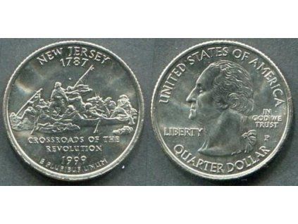 USA. 1/4 dollar 1999/P. New Jersey.