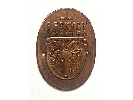 BESKYDY. Kozinec. Štítek na hůl.