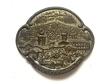FRENŠTÁT p. R. Štítek na hůl.