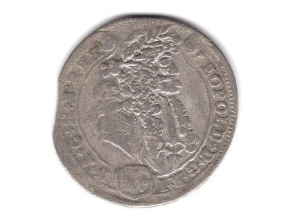 Leopold I. XV Kreuzer 1690 / KB. Kremnica. Ag.