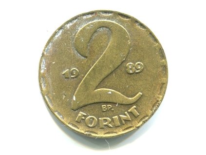 MAĎARSKO. 2 forint 1989.