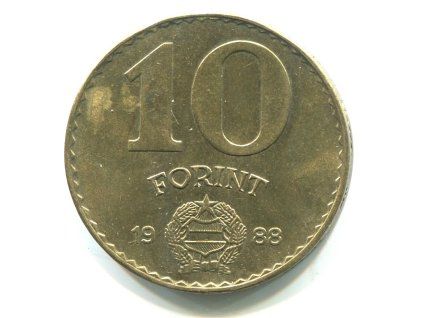 MAĎARSKO. 10 forint 1988.