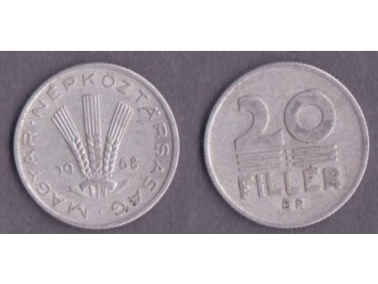 MAĎARSKO. 20 fillér 1968.