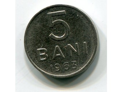 RUMUNSKO. 5 bani 1963.