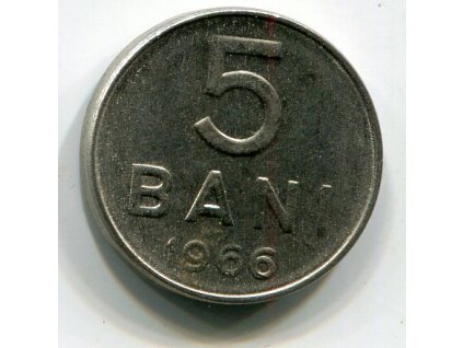 RUMUNSKO. 5 bani 1966.