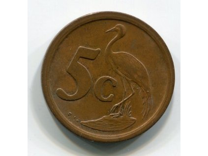 JIHOAFRICKÁ REPUBLIKA. 5 cents 1991.