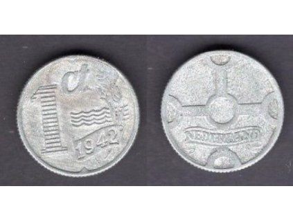 NIZOZEMÍ. 1 cent 1942.