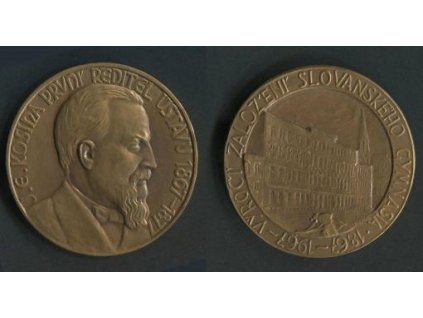 OLOMOUC. Výročí založení Slovanského gymnásia 1867-1967. J.E.Kosina - první ředitel ústavu 1867-1877.