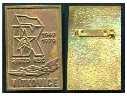 VÍTKOVICE. IX sjezd KSČ 1949 - 1979.