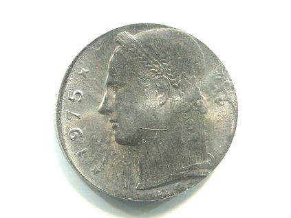 BELGIE. 5 francs 1975. BELGIE. Menší střížek 21,5 mm.