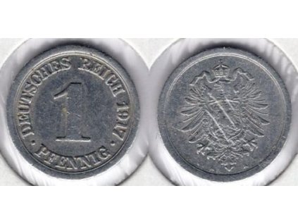 NĚMECKO. 1 Pfennig 1917/A. KM-24