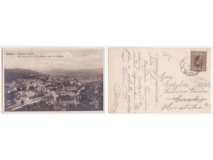 Ljubljana. Razgled z grada. 1927