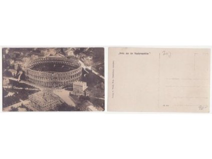 Pula. Arena aus der Vogelprospektive.