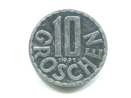 RAKOUSKO. 10 Groschen 1991.