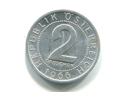 RAKOUSKO. 2 Groschen 1966.