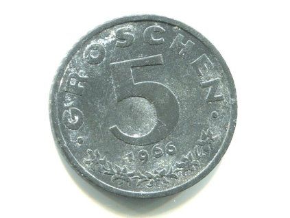 RAKOUSKO. 5 Groschen 1966.