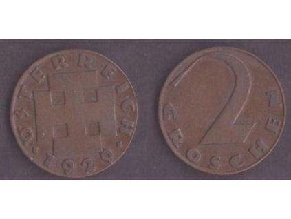 RAKOUSKO. 2 Groschen 1929.