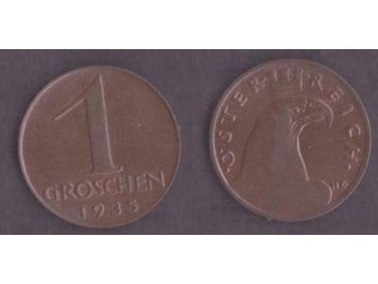 RAKOUSKO. 1 Groschen 1935.
