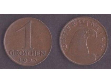 RAKOUSKO. 1 Groschen 1927.