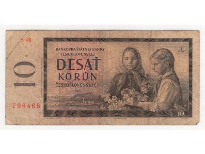 ČESKOSLOVENSKO. 10 korun 1960. Série S 48. Hej. 97c.