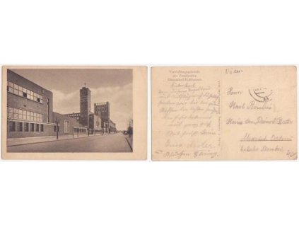 Düsseldorf-Holthausen. Verwaltungsgebäude der Persilwerke.