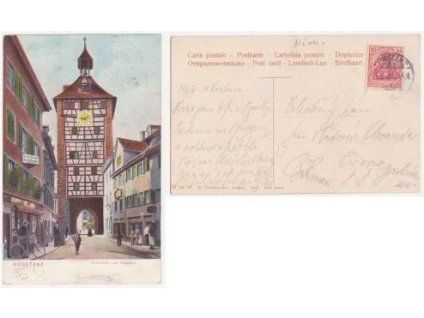 Konstanz. Schnetztor und Husshaus. 1906