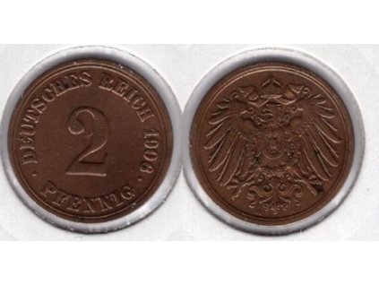 NĚMECKO. 2 Pfennig 1906/A. KM-16