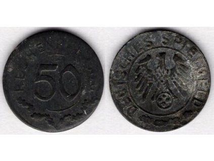 NĚMECKO. 50 Rechenpfennig. Dětský peníz.