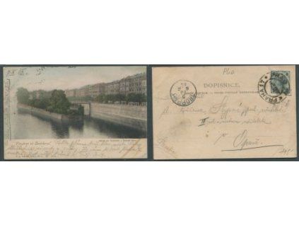 SMÍCHOV. Nábřeží cís. Ferdinanda a Židovský ostrov. 1902.