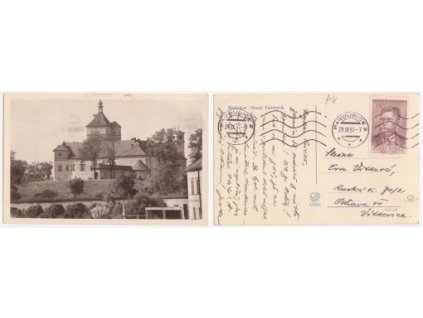 Pardubice. Zámek Pernštýnů. 1951