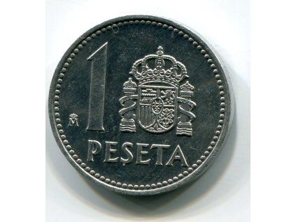 ŠPANĚLSKO. 1 peseta 1985. KM-821