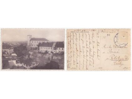 Přerov. Hrad a zámek přerovský. 1934