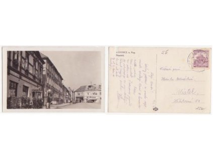 Lomnice nad Popelkou. Náměstí. 1940