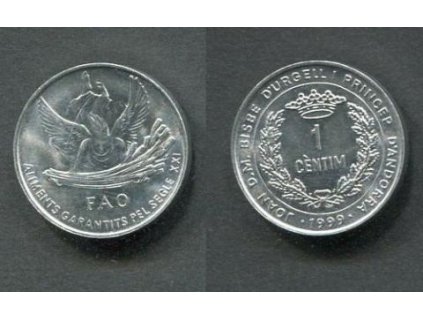 ANDORRA. 1 centime 1999. KM-171