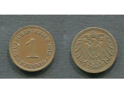 NĚMECKO. 1 Pfennig 1912/A.