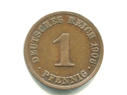 NĚMECKO. 1 Pfennig 1906/A.