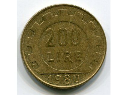 ITÁLIE. 200 lire 1980.