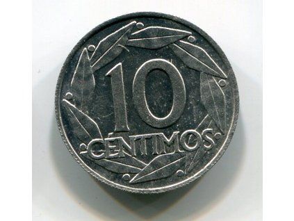 ŠPANĚLSKO. 10 centimos 1959. KM-790