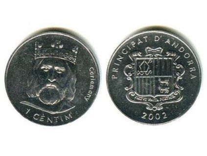 ANDORRA. 1 centim 2002. Král.