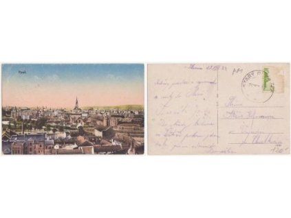 Plzeň. Celkový pohled. 1924.